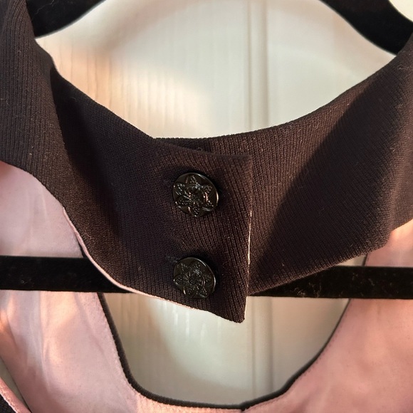 Anthropologie Peter Pan Collar Black Cocktail Dress // Size 6 - Picture 5 of 9